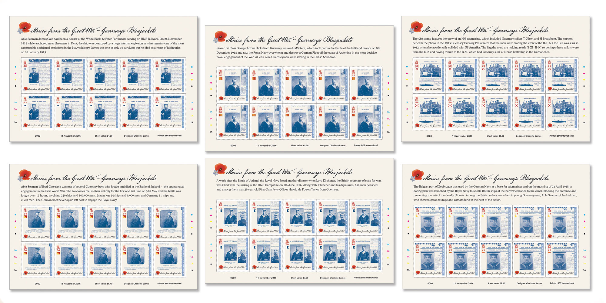 Sheets of 10